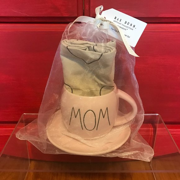 Rae Dunn Other - Rae Dunn Mom Tea cup and towel gift set NWT Mother's Day